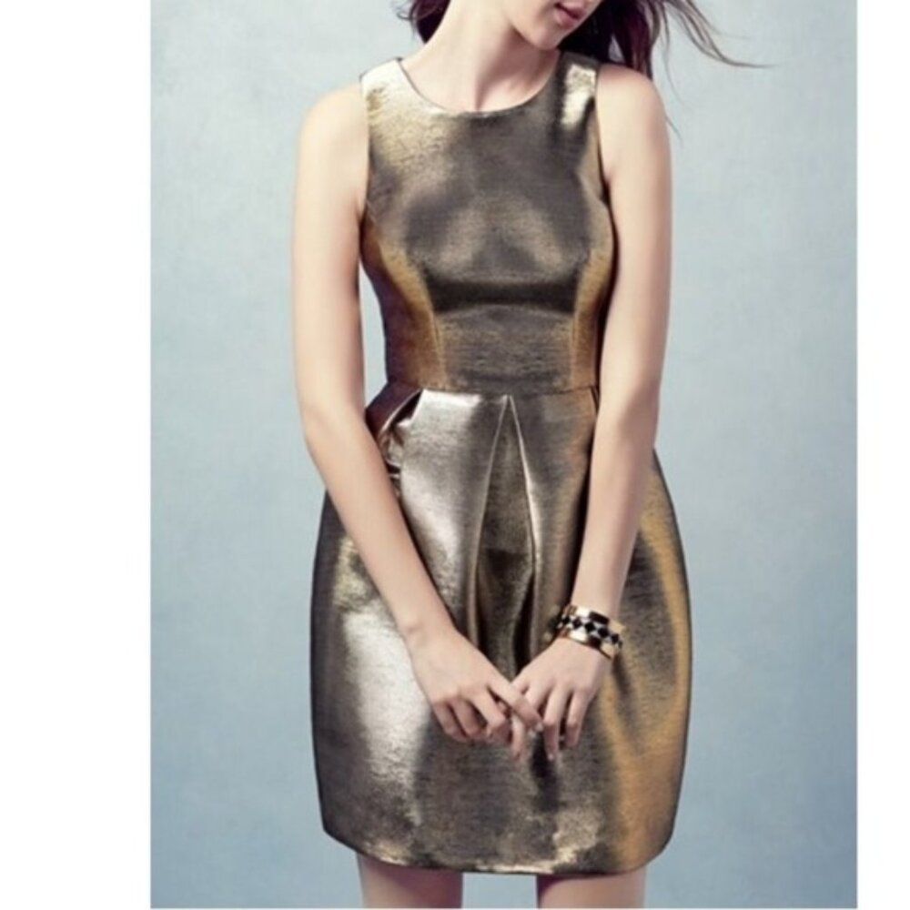 Eliza J Gold dress